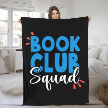 Discover Book Club Squad for Reading and Book Lovers Fleece Blankets