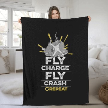 Discover Quadrocopter Quote for a Drone Hobby Pilot 1 Fleece Blankets