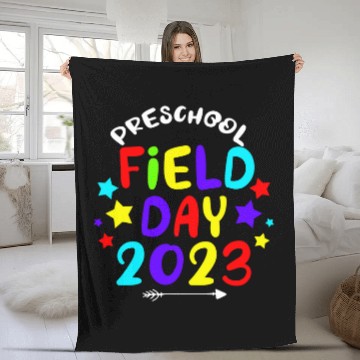 Discover Preschool Students School Field Day Trip Matching Baseball Tees Fleece Blankets