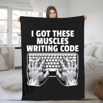 Discover Funny Developers Computer Programmer Coder 1 Baseball Tees Fleece Blankets