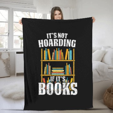 Discover Funny Reading Book Nerd Hoarder Bookworm Hoarding Baseball Tees Fleece Blankets