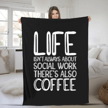 Discover Social Work Coffee Social Worker 4 Fleece Blankets