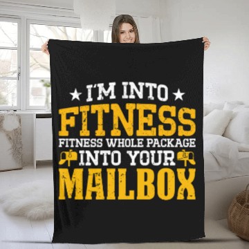 Discover Im Into Fitness Whole Package Into Mailbox Postal Worker Baseball Tees Fleece Blankets