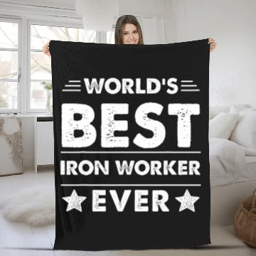 Discover Worlds bests Iron Worker Ever Fleece Blankets