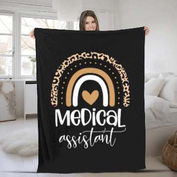 Discover medicals Assistant nurses Life Doctor Assistant Student 4 Fleece Blankets