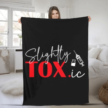 Discover Slightly Toxic nurses Injector Aesthetic Nursing Fleece Blankets