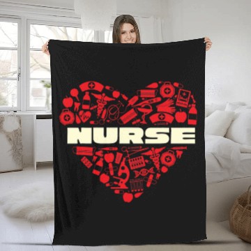 Discover nurses Love Nursing Student RN Life Fleece Blankets