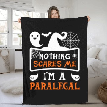 Discover Funny Halloween Vampire Paralegal Fleece Blankets