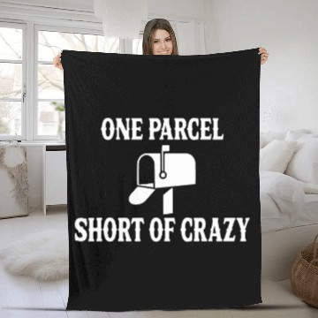 Discover Mail Carrier Postman Postal Worker One Parcel Short Of 3 Fleece Blankets