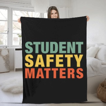 Discover Student Safety Matters Reopening Schools Fleece Blankets