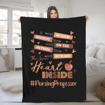 Discover Nursing Professor We Can Be Different Black History Month Fleece Blankets