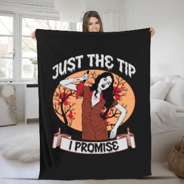 Discover Funny Halloween Zombie nurses Just The Tip Baseball Tees Fleece Blankets