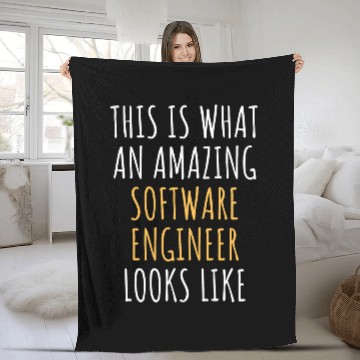 Discover SOFTWARE ENGINEER Funny Job Title Profession Worker Idea Baseball Tees Fleece Blankets