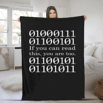 Discover If You Can Read This Funny Binary Code Programmer Developer Baseball Tees Fleece Blankets
