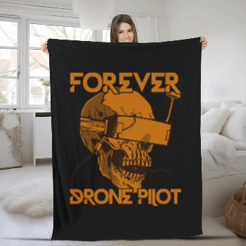 Discover Forever Drone Pilot FPV Drone Pilot Fleece Blankets