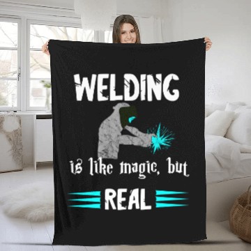 Discover Welder Funny Mig Welding Is Like Magic But Real Metal Worker Baseball Tees Fleece Blankets
