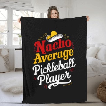 Discover Funny nacho Average Pickleball Player Cinco De Mayo Baseball Tees Fleece Blankets
