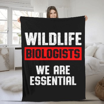Discover Wildlife Biologist Biology Student Graduate 47 Baseball Tees Fleece Blankets