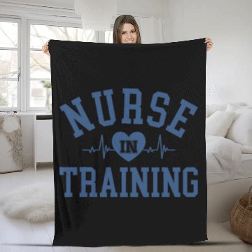 Discover Nursing Student Future nurses in Training Baseball Tees Fleece Blankets