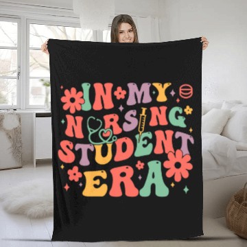 Discover In My Nursing Student Era Future nurses Future RN nurses Zip Fleece Blankets