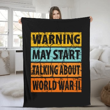 Discover May Start Talking About World 2 Teacher White Elephant Fleece Blankets