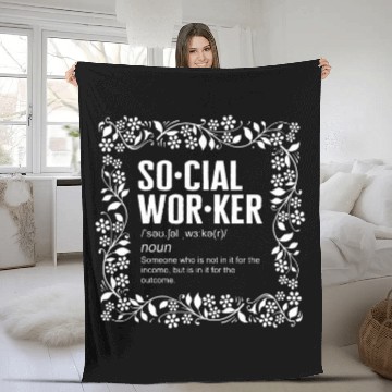 Discover Social Worker Definition Floral Future Health Care Worker Pu Baseball Tees Fleece Blankets