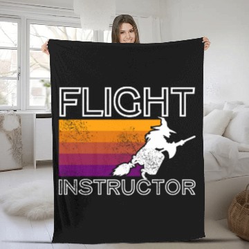 Discover Funny Flight Instructor Pilot Gift Spooky Halloween Witch Baseball Tees Fleece Blankets