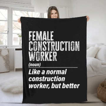 Discover Female Construction Worker Definition Contractor Laborer Baseball Tees Fleece Blankets