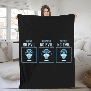 Discover Wise Robots Computer Programmer Engineer Software Developer Fleece Blankets