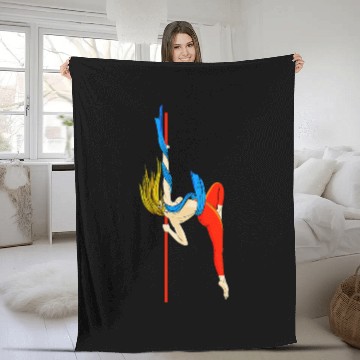 Discover Female Kung Fu Fighter Baseball Tees Fleece Blankets