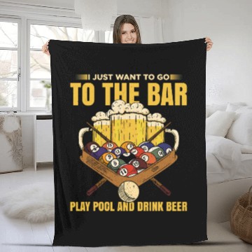 Discover Mens Pool Billiard For Pool Player Billiard Player 8 Fleece Blankets
