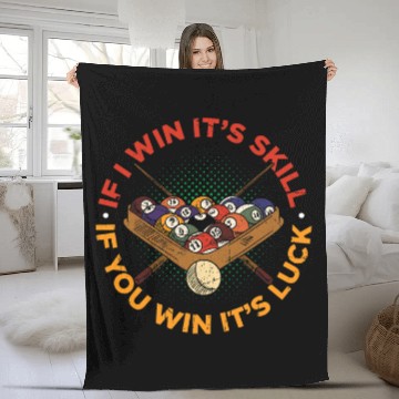 Discover Mens Pool Billiard For Pool Player Billiard Player Fleece Blankets