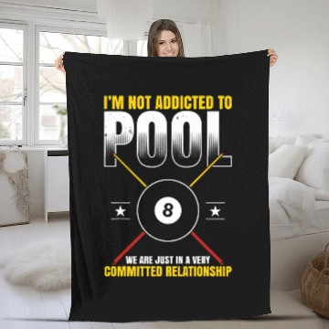 Discover Mens Pool Billiard For Pool Player Billiard Player 6 Fleece Blankets