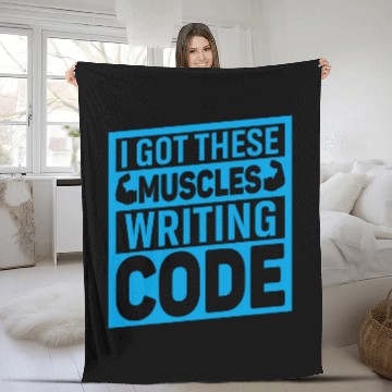 Discover Writing Code Coding IT Computer Science Programmer 1 Fleece Blankets