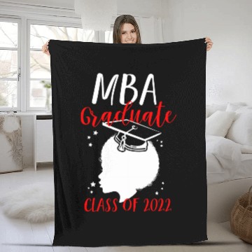Discover MBA Student Business Degree Graduation 1 Fleece Blankets