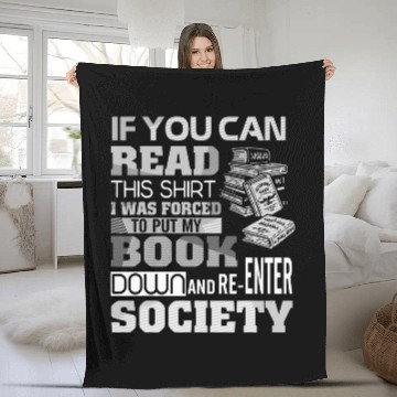 Discover Funny Reading Teacher Reader Gifts Bookworm Book Lover Fleece Blankets