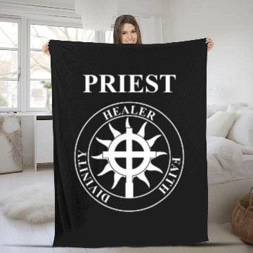 Discover Priest RPG Fantasy Class Zip Fleece Blankets