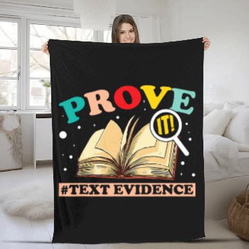Discover Prove It Text Evidence Reading Teacher 8 Fleece Blankets
