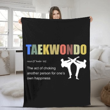 Discover Taekwondo Definition Tae Kwon Do Fighter 3 Fleece Blankets