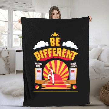 Discover Taekwando Karate Kung Fu Be Different Martial Arts Fleece Blankets
