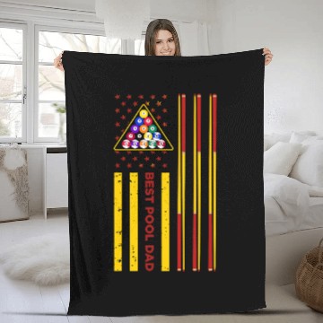 Discover Mens Pool Billiard For Pool Player Billiard Player 4 Fleece Blankets