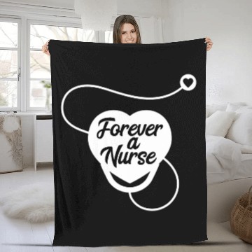 Discover Forever a nurses Nursing Student Stethoscope Funny LPN CNA Zip Fleece Blankets