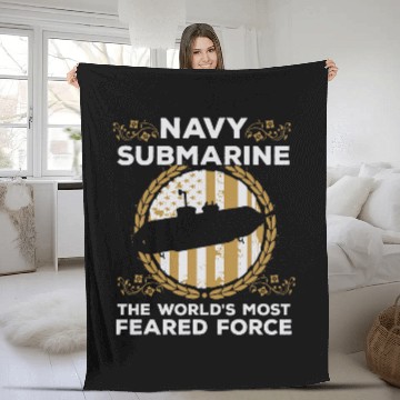 Discover Cool Submarine mosts Feared forces Submariners Fleece Blankets