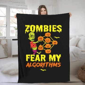 Discover Halloween Data Scientist Mining Analyst Statistics Data Nerd 6 Fleece Blankets
