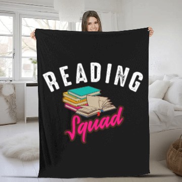 Discover Cool Reading Squad Funny Team Book Reader Librarian Gift 2 Zip Fleece Blankets