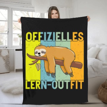 Discover Student Lazy School Learning Lounge Sloth Fleece Blankets