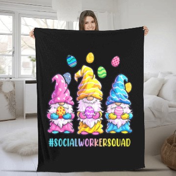 Discover Social Worker Easter nurses Squad Gnomes Baseball Tees Fleece Blankets