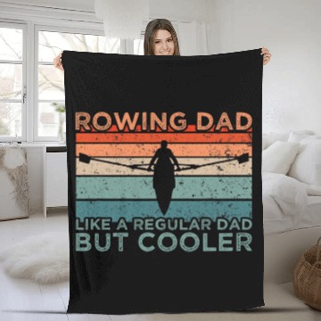 Discover Crew Dad Outfit Rowing Fleece Blankets