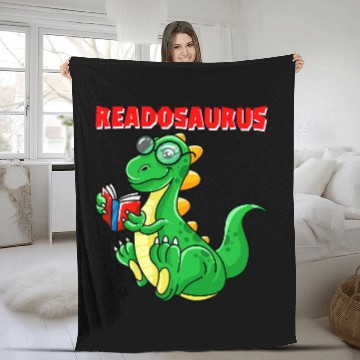 Discover Cool Readosaurus Funny Dinosaur Reading Book Lover Gift 2 Baseball Tees Fleece Blankets