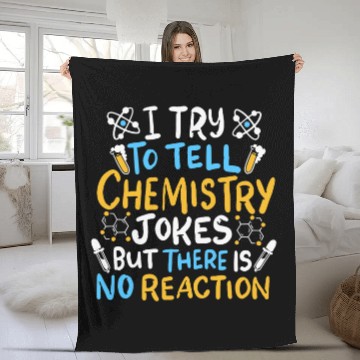 Discover Chemistry Joke Funny Nerd Chemistry Baseball Tees Fleece Blankets